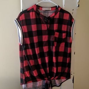 Plaid top